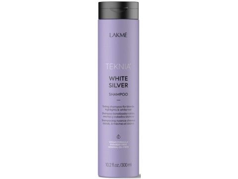 Lakme geltoną atspalvį neutralizuojantis šampūnas plaukams Teknia White Silver Shampoo 300ml